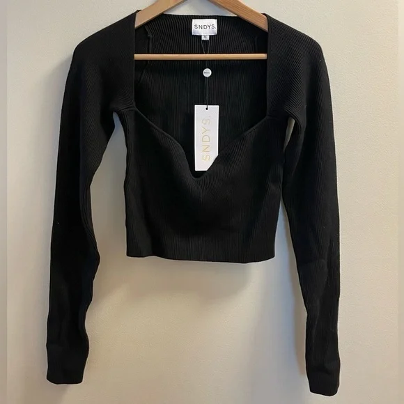 SNDYS ARMOUR Rib Crop Top & Mini Skirt. Size S/M - Picture 5 of 14